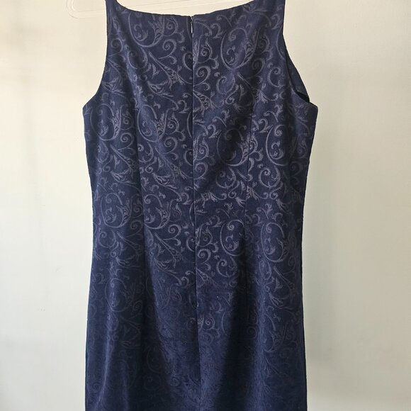 All That Jazz Faux Burnout Velveteen Strappy Cocktail Dress - Picture 5 of 8